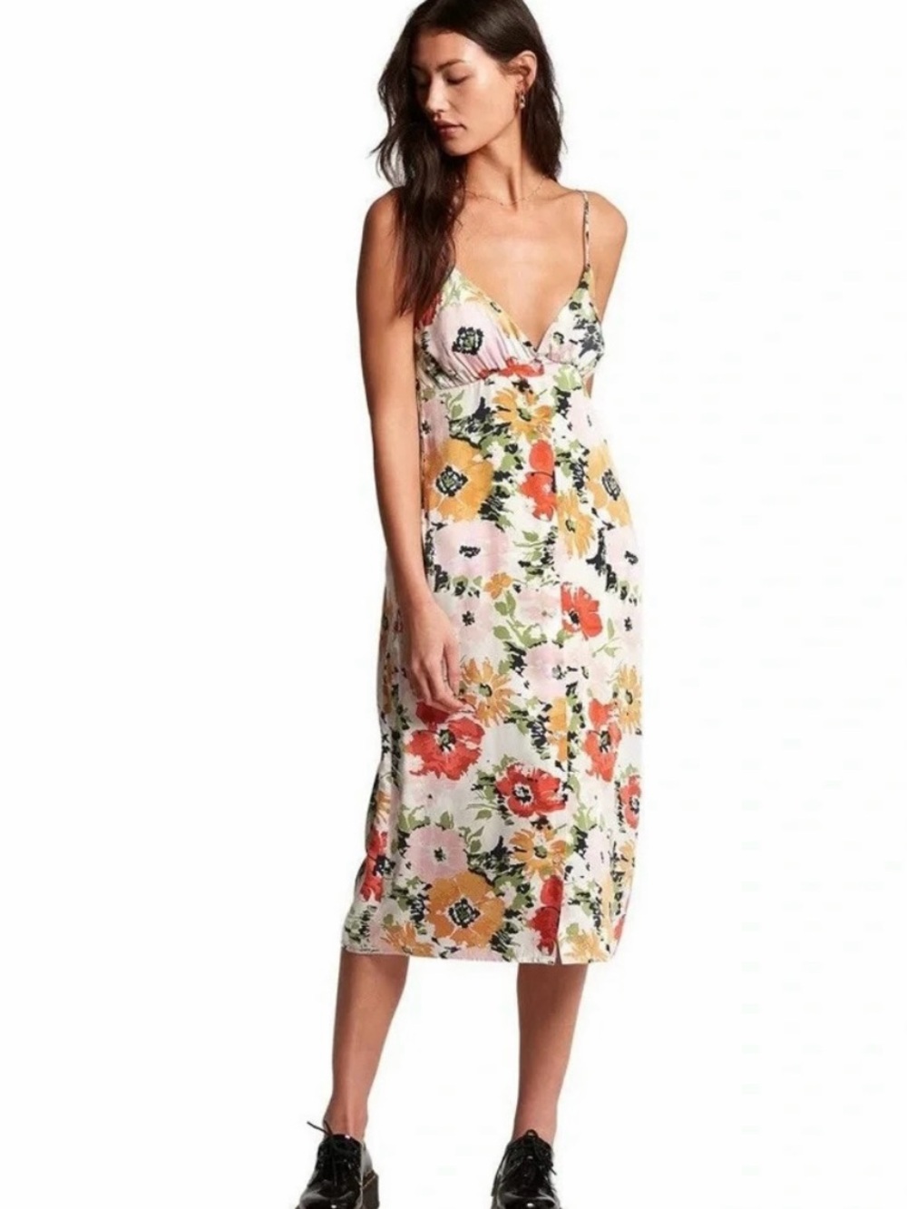 Volcom Surfbird Midi Floral Dress